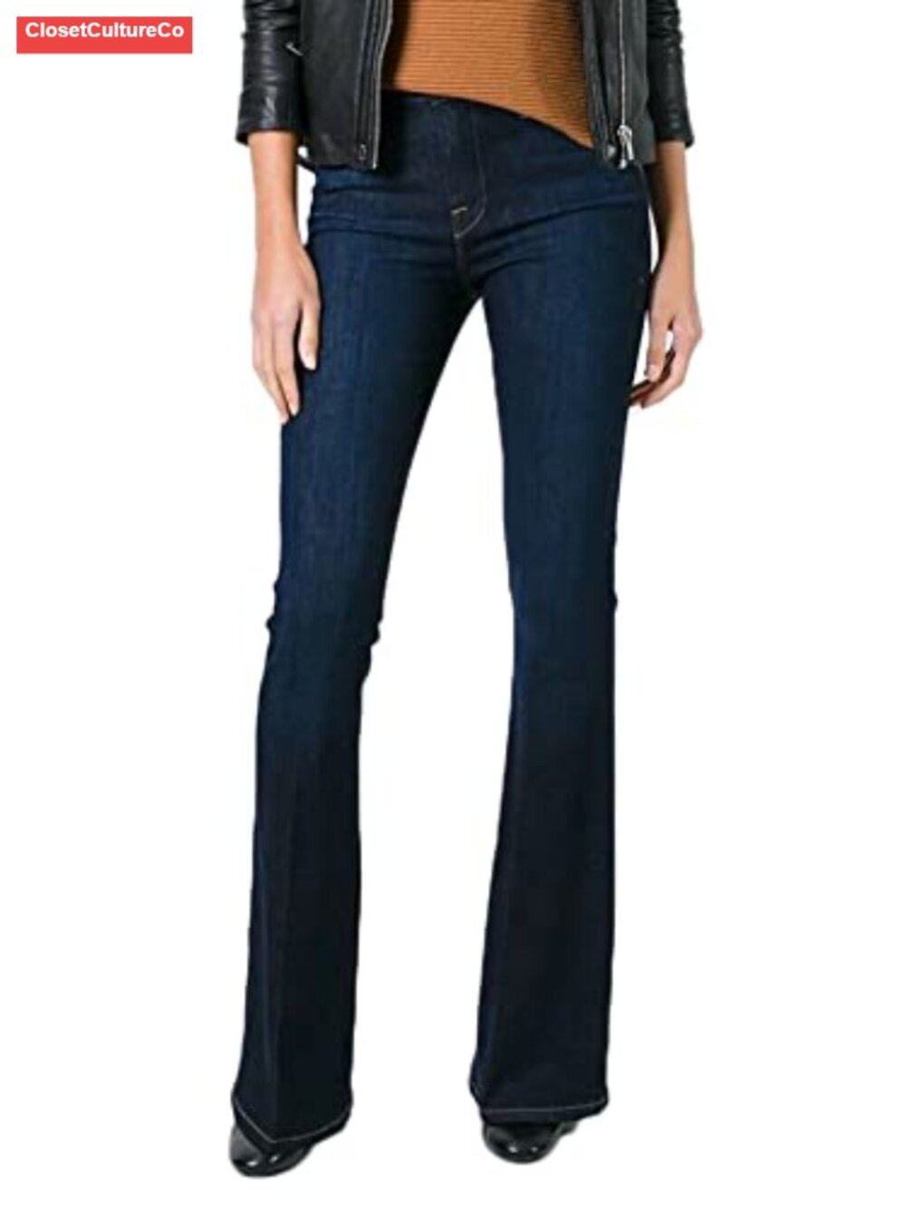 High Waisted Wide Leg Bootcut Flare Bellbottom Jeans Stretchy Slim Fit